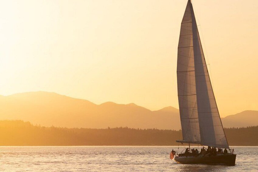 Seattle Golden Gardens Sunset Sail 70ft Boat Tour 2