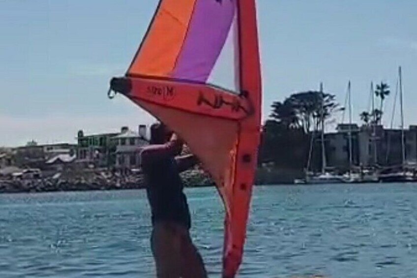 Wind-SUPing Beginner Windsurfing 2