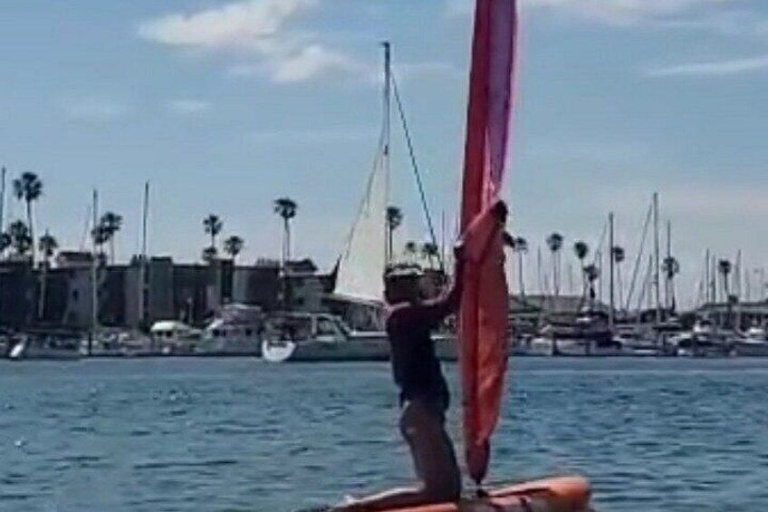 Wind-SUPing Beginner Windsurfing 5