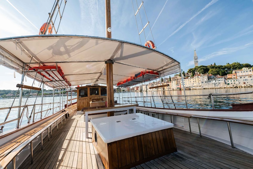 Picture 1 for Activity Rovinj: Red Island & Lim Fjord boat tour with BBQ & Swimming 5