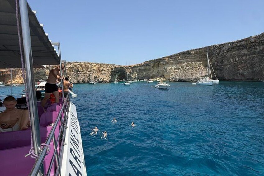 Malta Catamaran half-day cruise to Comino, Gozo and Seacaves 3