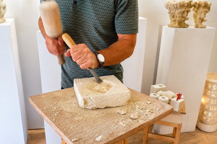 Creative workshop of Lecce stone 4
