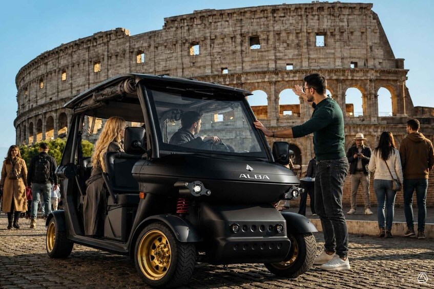 Rome:tour in Golfcart private, imperial city, hotel pick-up. 1