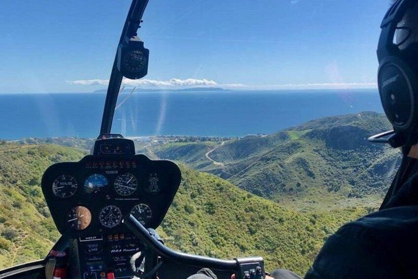 Malibu Mountain Top Helicopter Elopement with Wedding Ceremony 3