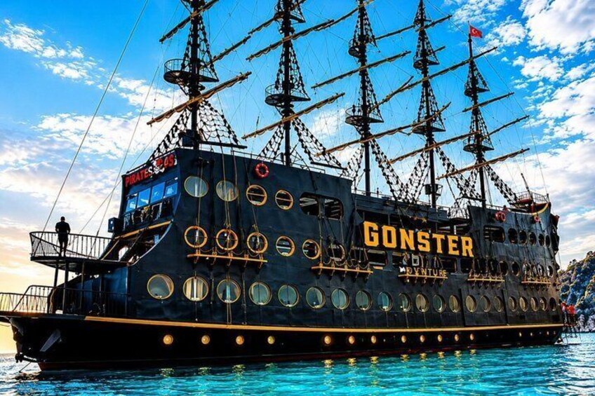 Kemer GONSTER Deluxe Pirate Boat Trip | Lunch, Drinks & Transfer 4