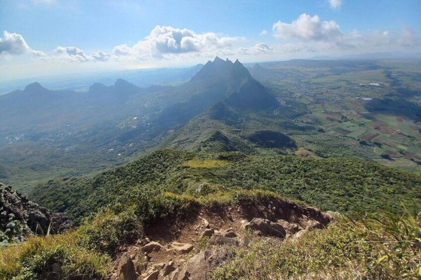 A mountainous landscape with a clear sky. 4