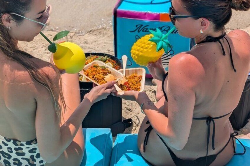 Premium Beach Puff Lounger Rental Can Pastilla 2