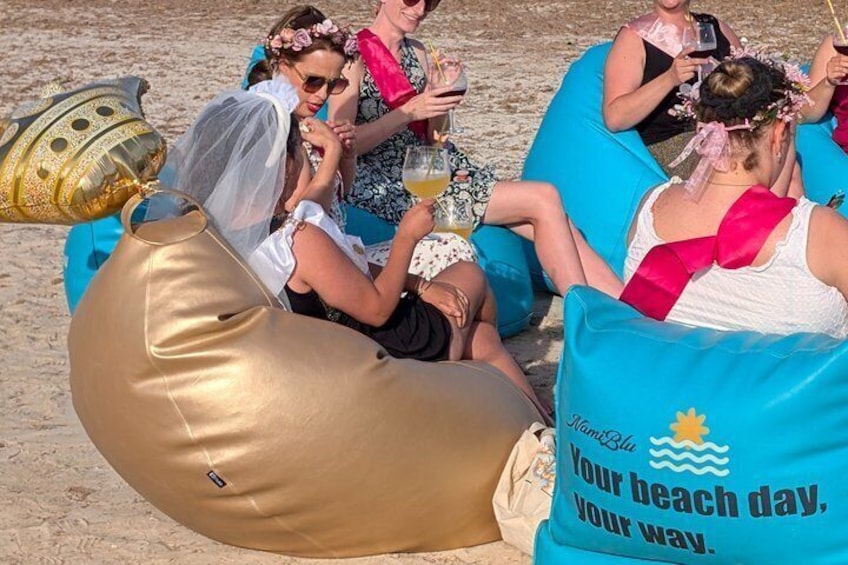 Premium Beach Puff Lounger Rental Can Pastilla 3