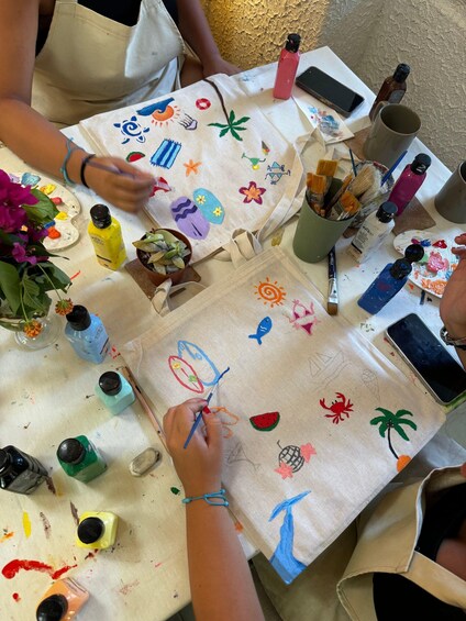 Picture 4 for Activity Antalya: Tote Bag Painting Workshop - Carry Your Own Art 5