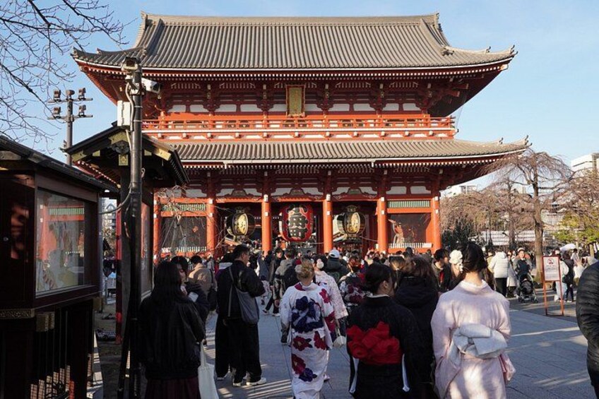 Tokyo: Asakusa Guided Luxury Kimono & Street Food Walking Tour 5