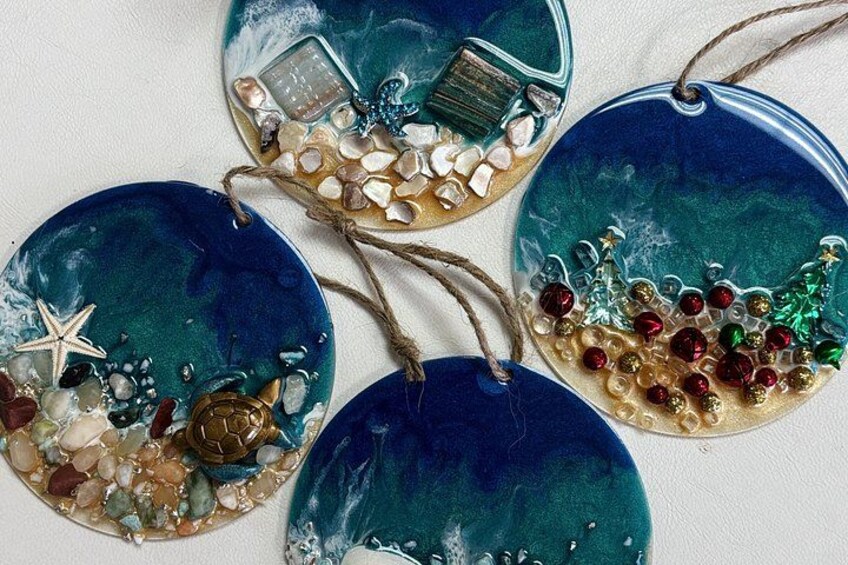 Siesta Key Resin Ornament Workshop 2
