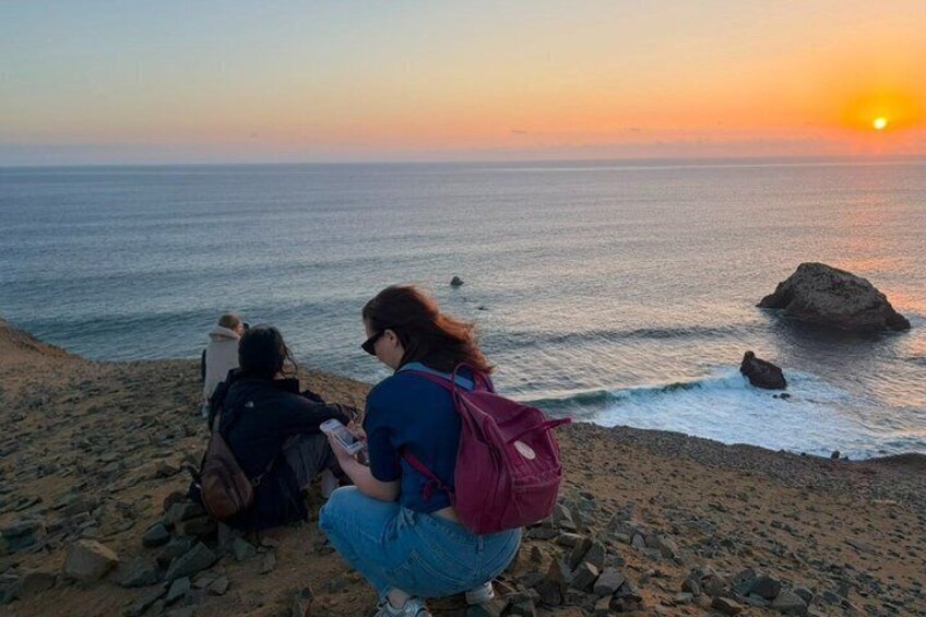 Sunset excursion with golden shadows in Paracas 1