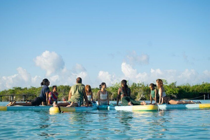 Bacalar Sunrise SUP Yoga Connect with Nature 2