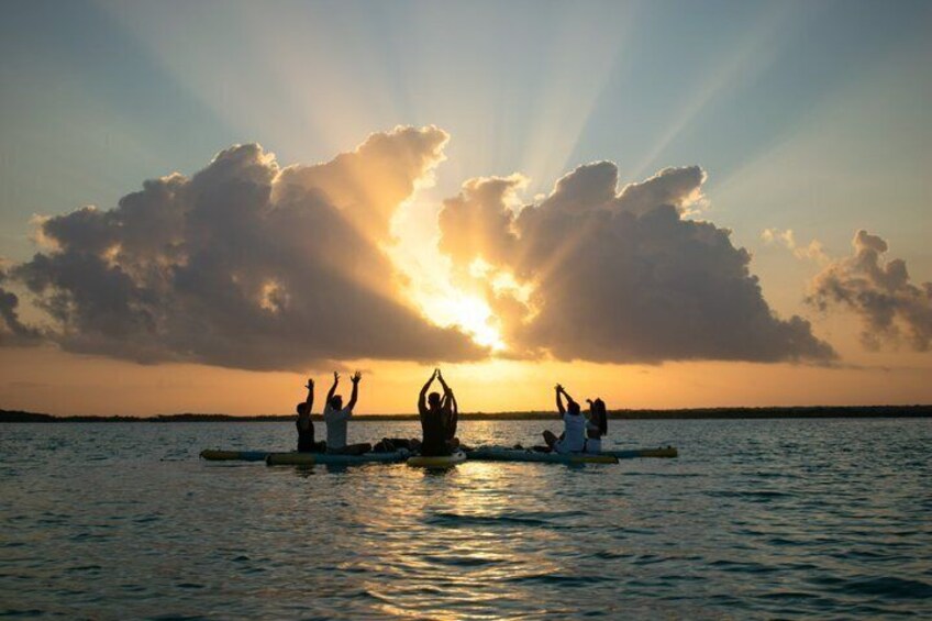 Bacalar Sunrise SUP Yoga Connect with Nature 4