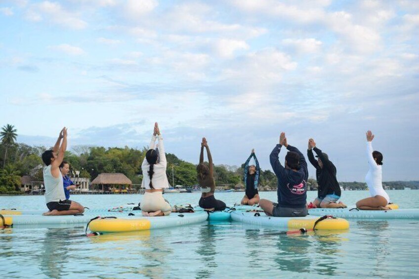 Bacalar Sunrise SUP Yoga Connect with Nature 1