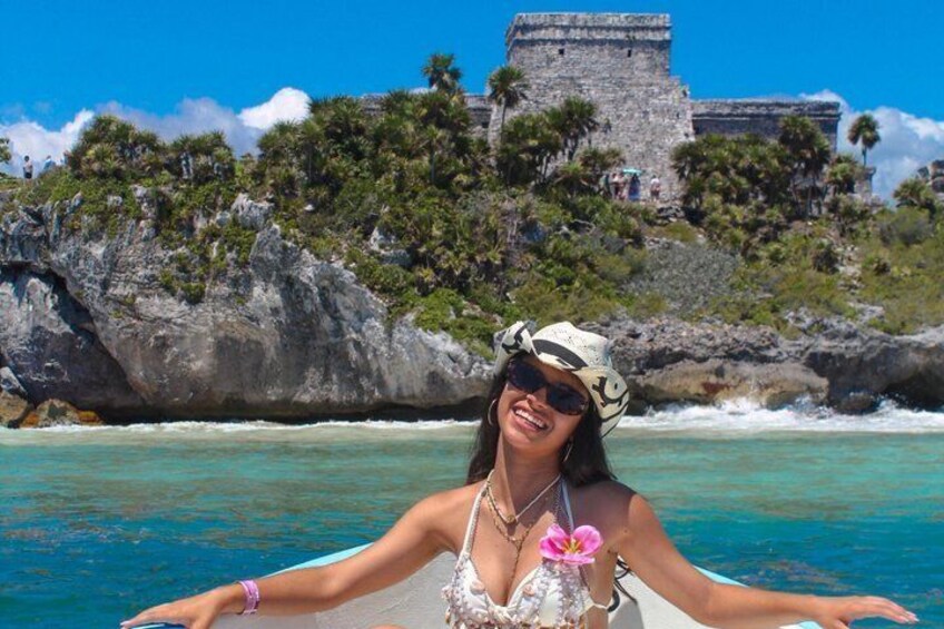 Discover Tulum from the Sea and Swim with Turtles 5