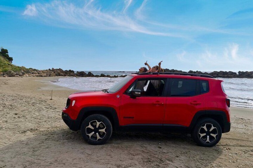 Corfu Port: Private Custom Jeep Safari, Off-Road & Beach Swim 1
