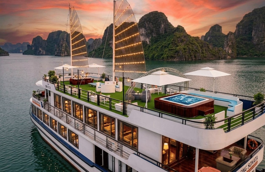 Picture 1 for Activity Hanoi: Ha Long Bay Best Cruise, Kayak, Swim, Cave & Buffet 3