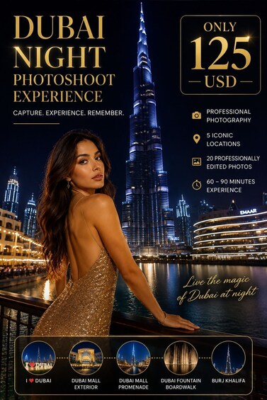 Dubai: Night Photoshoot Experience 2