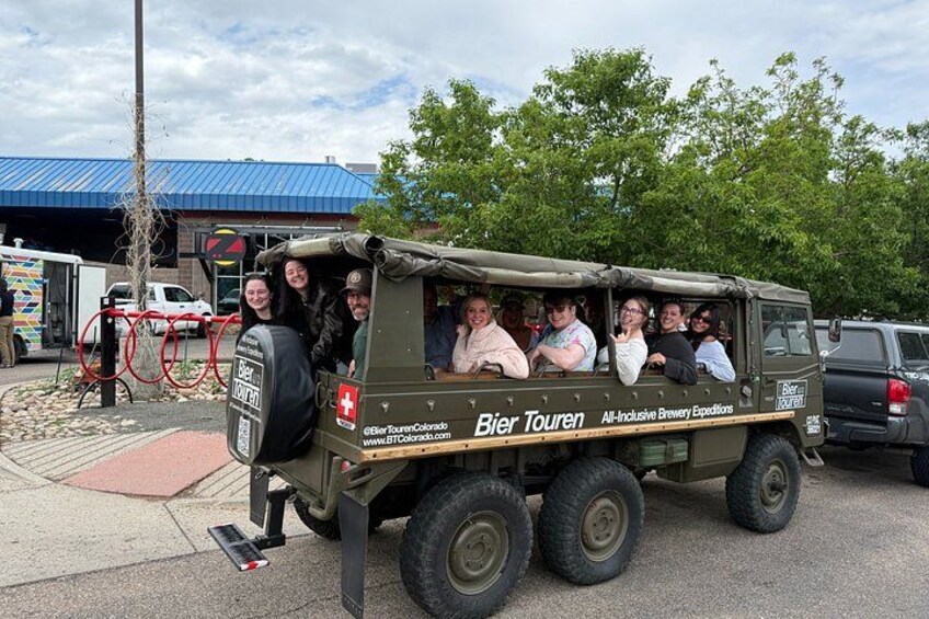 Brewery Tour in Vintage Safari Vehicle with Bier Touren 1