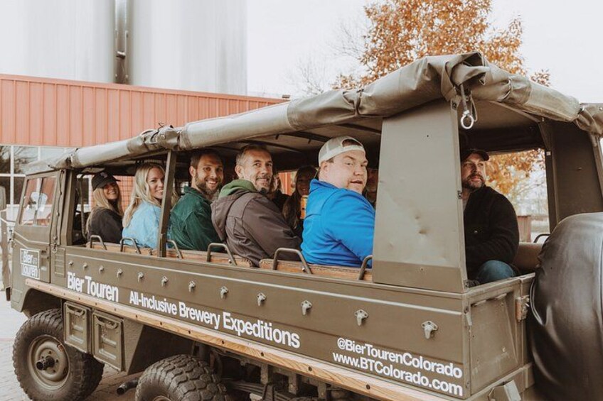 Brewery Tour in Vintage Safari Vehicle with Bier Touren 5