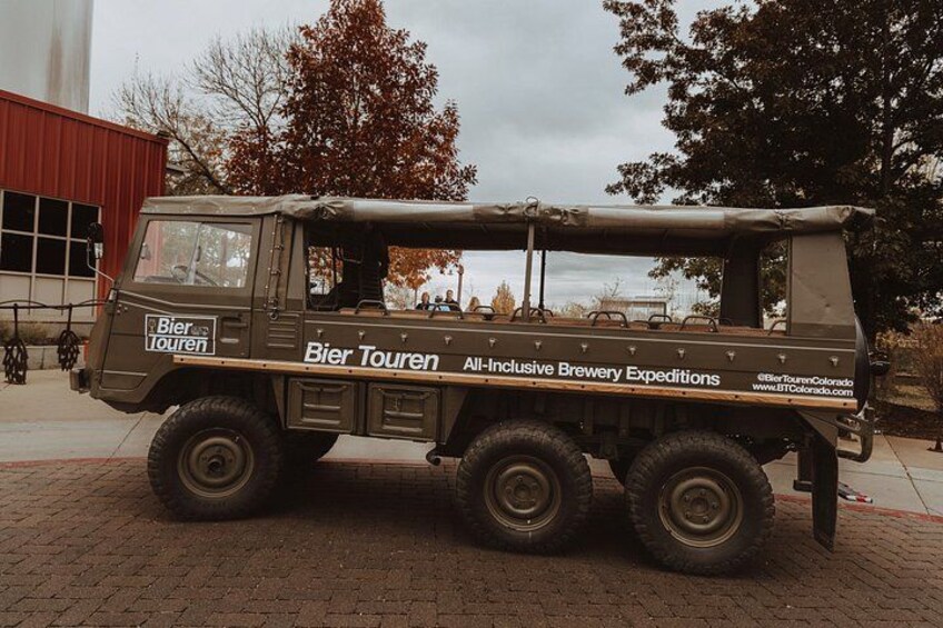 Brewery Tour in Vintage Safari Vehicle with Bier Touren 3