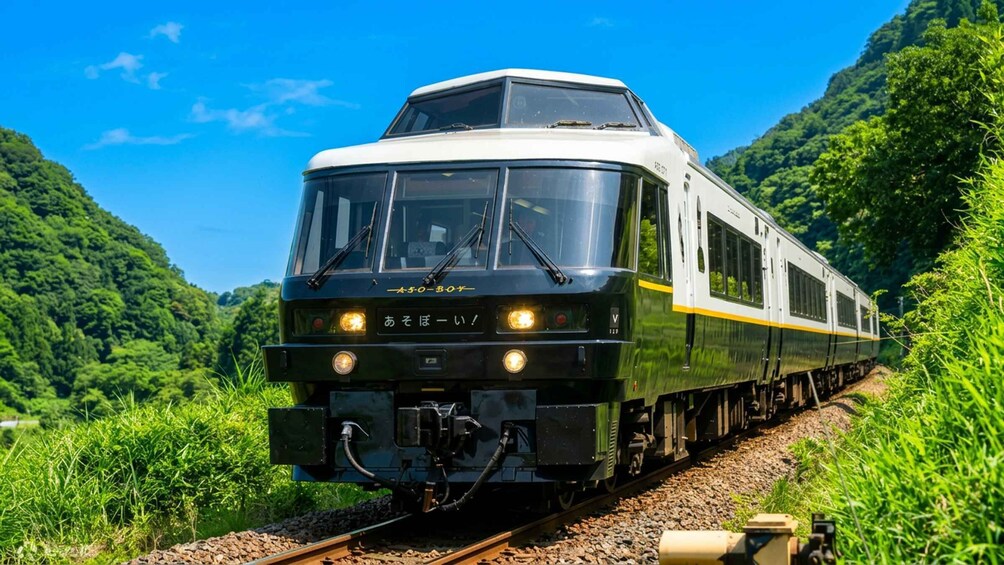 Picture 1 for Activity Fukuoka: Aso Boy Train Kumamoto Aso Volcano &Shrine Day Tour 5
