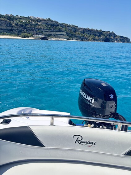 Picture 1 for Activity Tropea: Boat rental without a license – explore the Coast of the Gods 2