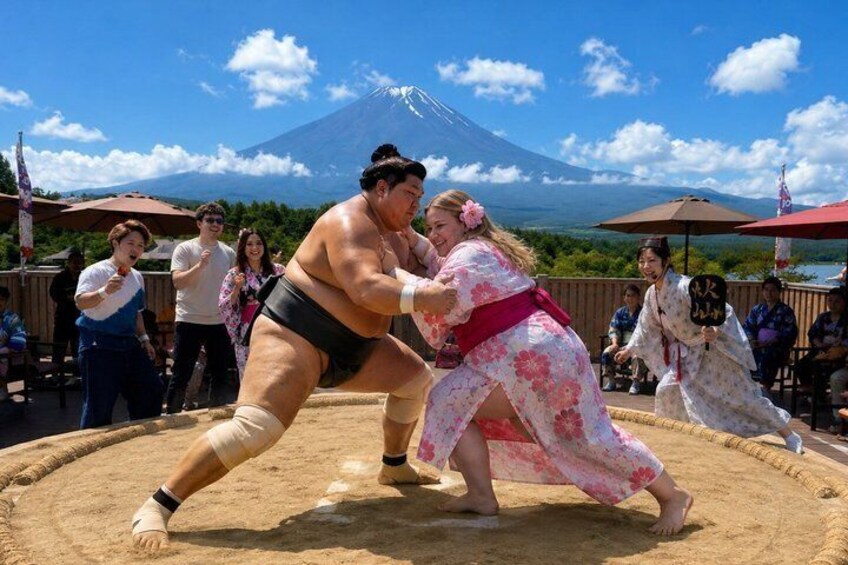 Mount Fuji Cultural Day Trip Kimono Experience or Sumo Show 1