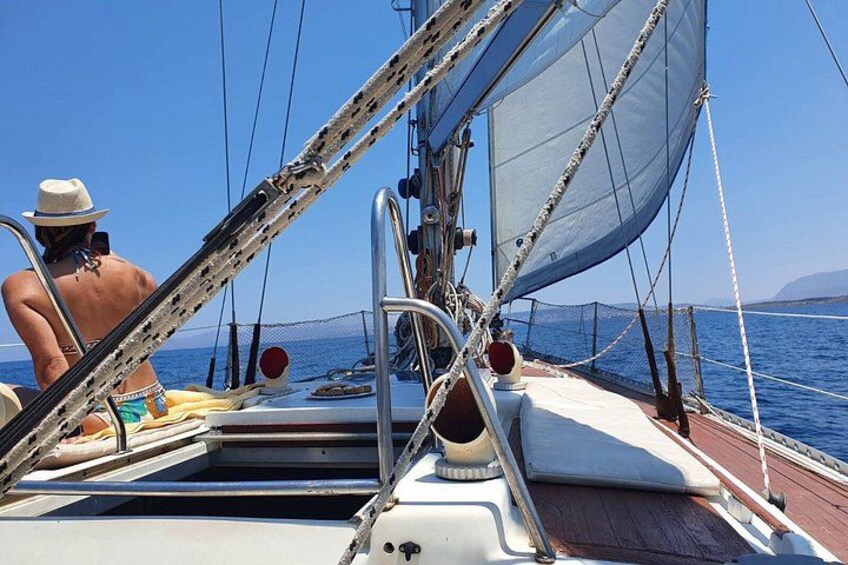 Sailing Adventure in Chania Bay Half Day Boat Tour 2