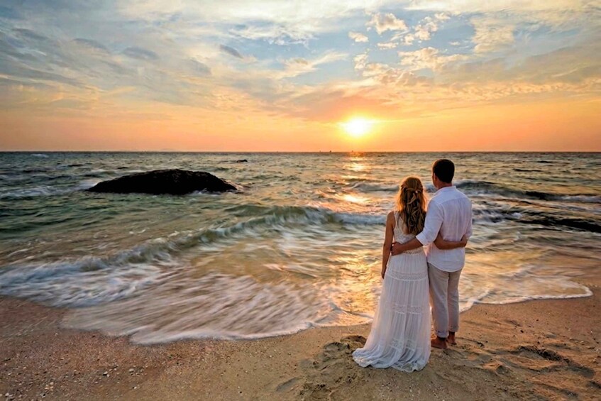 Bangkok: Bangsean Beach Sunset & Red Temp Cafe Private Trip 1