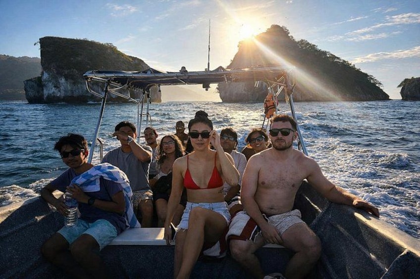 Sunset Boat Tour & Bioluminescence Adventure at Los Arcos Islands 4