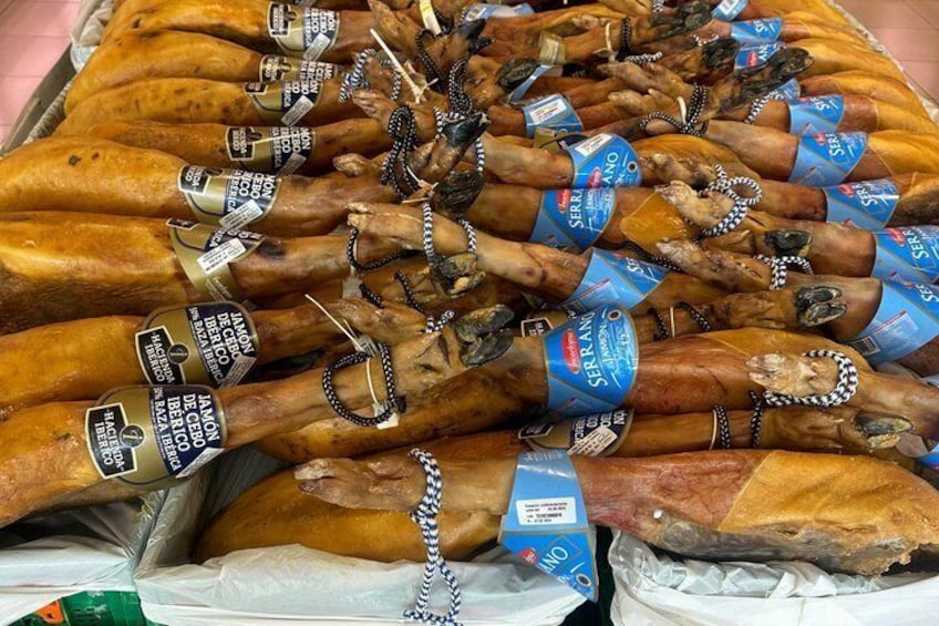 A display of cigars with tags and chains. 3