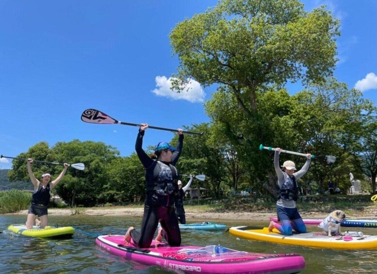 Picture 2 for Activity Lake Biwa: SUP and SUP Yoga Experience 4