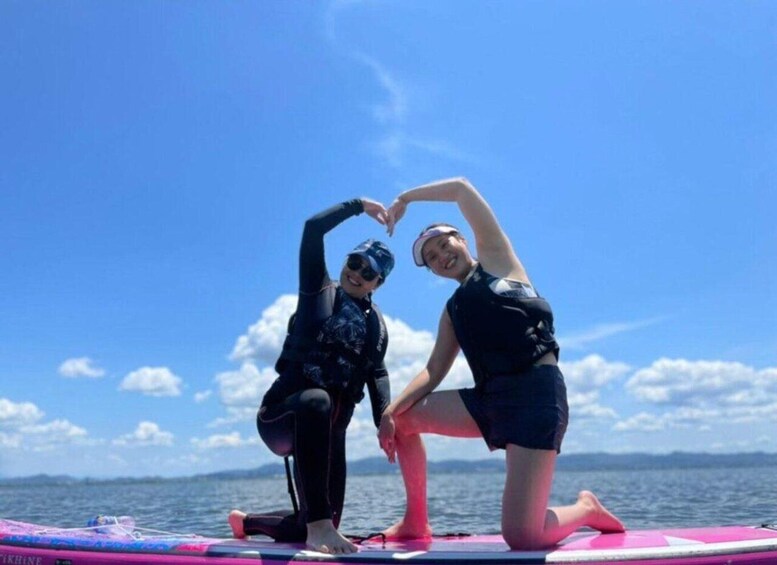 Picture 1 for Activity Lake Biwa: SUP and SUP Yoga Experience 5