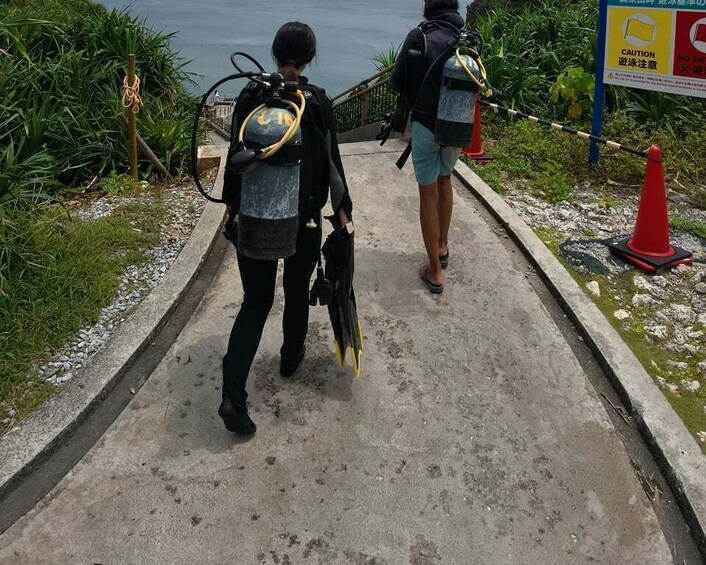Picture 2 for Activity Onna Okinawa: Private Introductory Diving Blue Cave 2