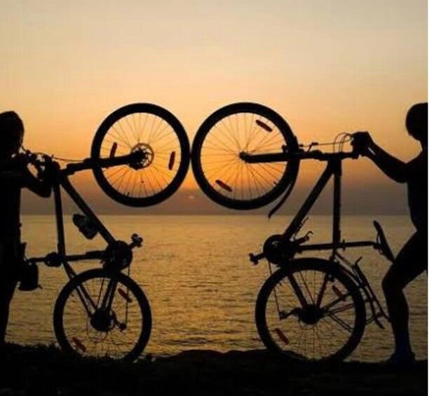 Cycling under the stars at sunset in the La Maddalena Archipelago 1