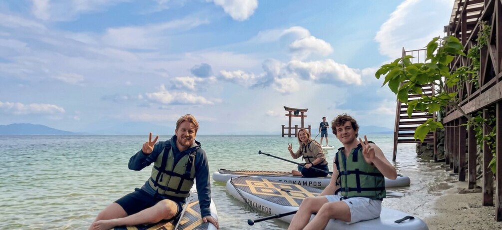 Picture 3 for Activity Lake Biwa SUP Experience: Kyoto Near & Shirahige Shrine 2
