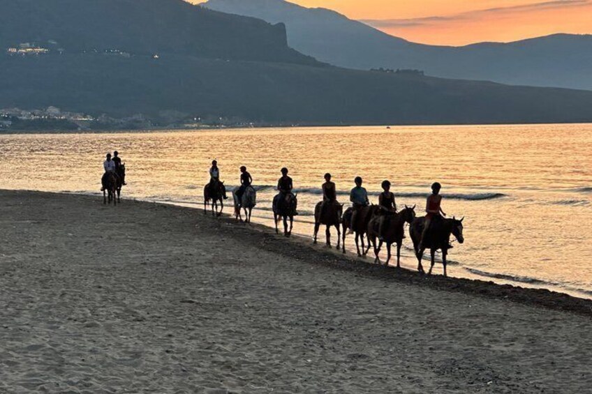 Horseback riding on the beach of Castellammare del Golfo 1