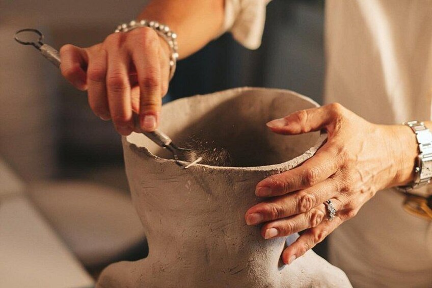 Raku Pottery and Clay modelling Experience near Lake Garda 2