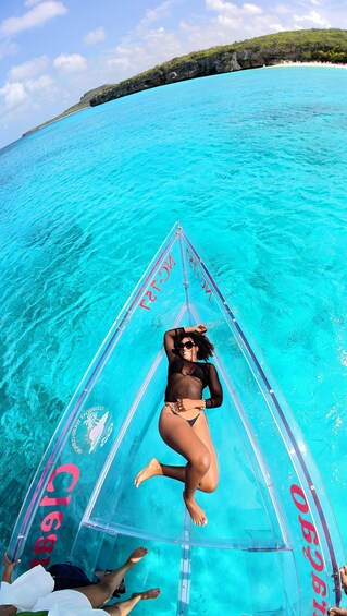 Picture 3 for Activity Curaçao Sunset Glass-Bottom Boat Cruise with Drinks 2