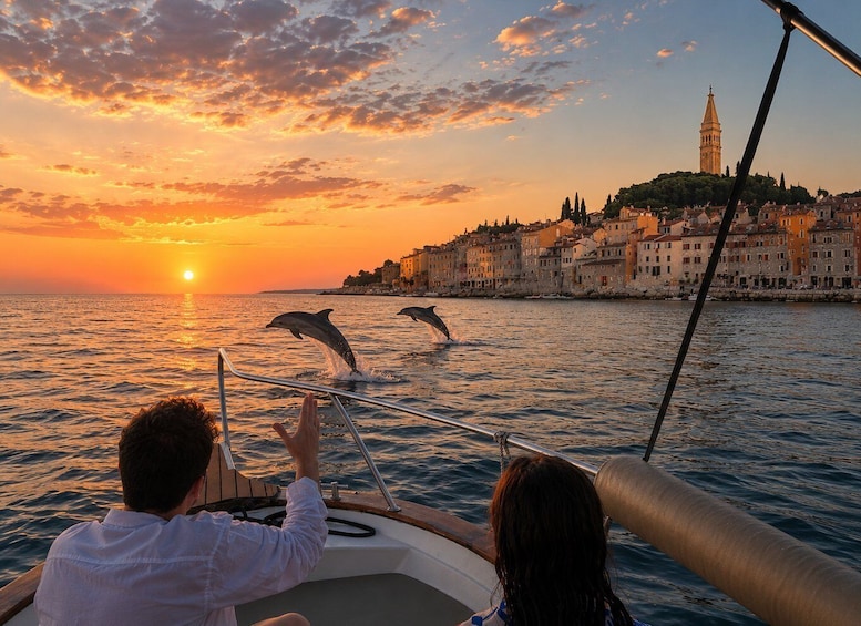 Picture 12 for Activity Rovinj: Sunset Dolphin Tour 2