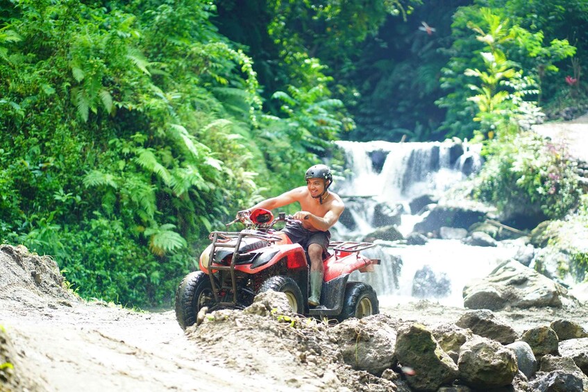 Picture 11 for Activity Ubud: Alasan ATV Ride to Gorilla Cave and Ayung Rafting Tour 3