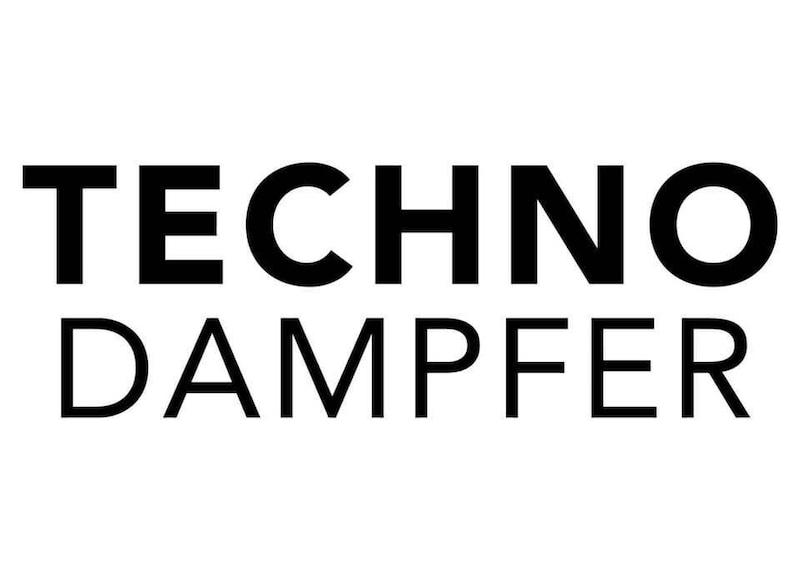 The text 'TECHNO DAMPFER'. 3