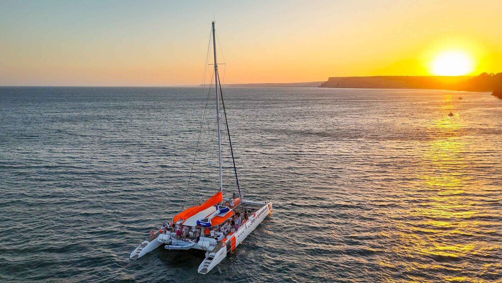 Lagos: Sunset Catamaran Tour Music and Bar Aboard 1