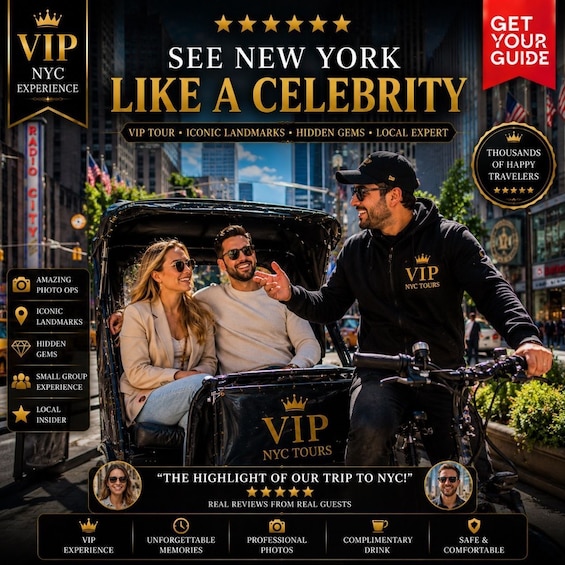 A group on a NYC tour, highlighting iconic landmarks and a local expert. 1