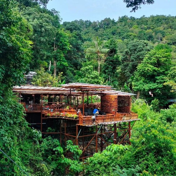 Picture 1 for Activity Samui Zipline FLY & Fun Tree Bridge Jungle Cafe & Waterfall 4