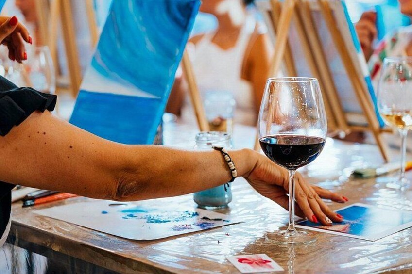 Mystery Paint and Sip Night at a Trendy Hotel in Tampa 4