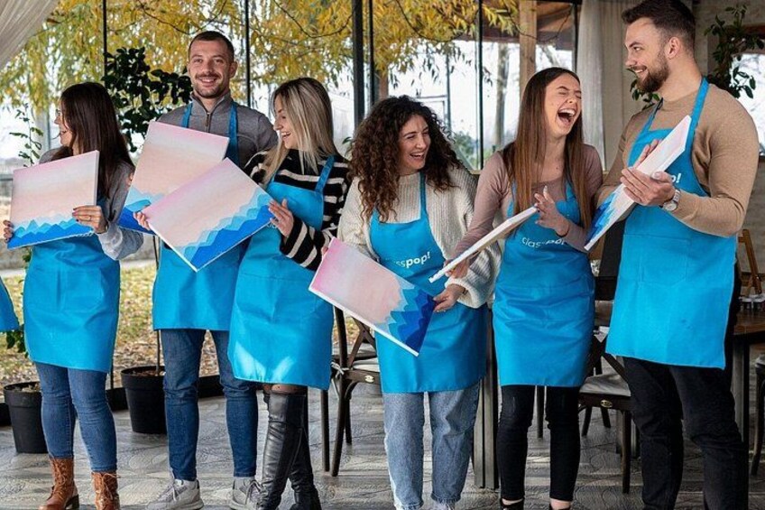 Mystery Paint and Sip Night at a Trendy Hotel in Tampa 3