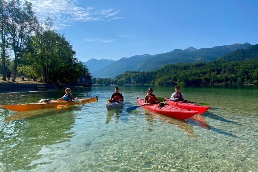Small Group Guided Kayaking Tour on Lake Bohinj 1
